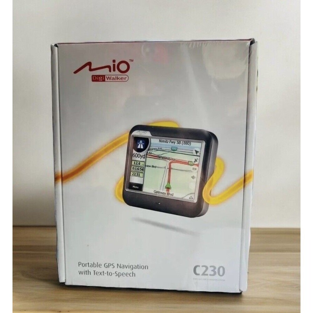 Mio Digi Walker Portable GPS Navigation System w/Text To Speech C230 NEW Sealed
